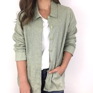 Flax | Linen Long Sleeve Button Down Shirt